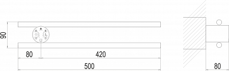 Полка Электро П2 КРУГ 500х90 NEW Георгиевск - фото 3