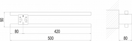 Полка Электро П2 ПРОФ 500х90 NEW Георгиевск - фото 4